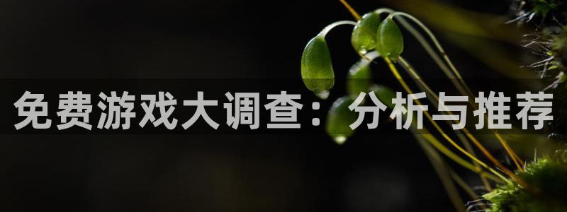  威廉希尔登录地址是什么：免费游戏大调查：分析与推荐